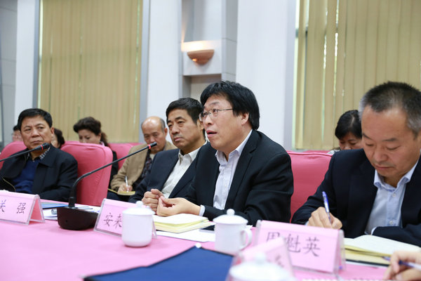国际博物馆协会副主席、中国博物馆协会副理事长兼秘书长安来顺发言