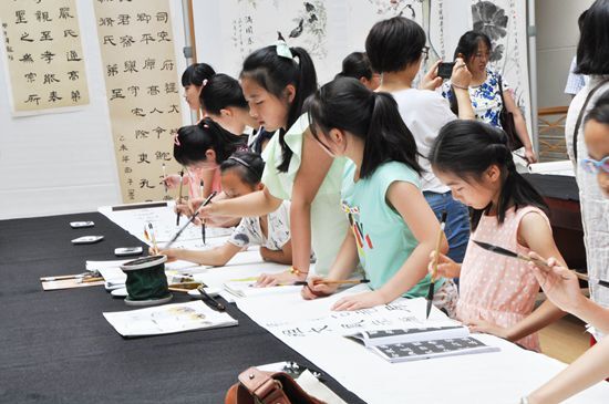 巴蜀书画兴趣班教学成果汇报展现场(书法)